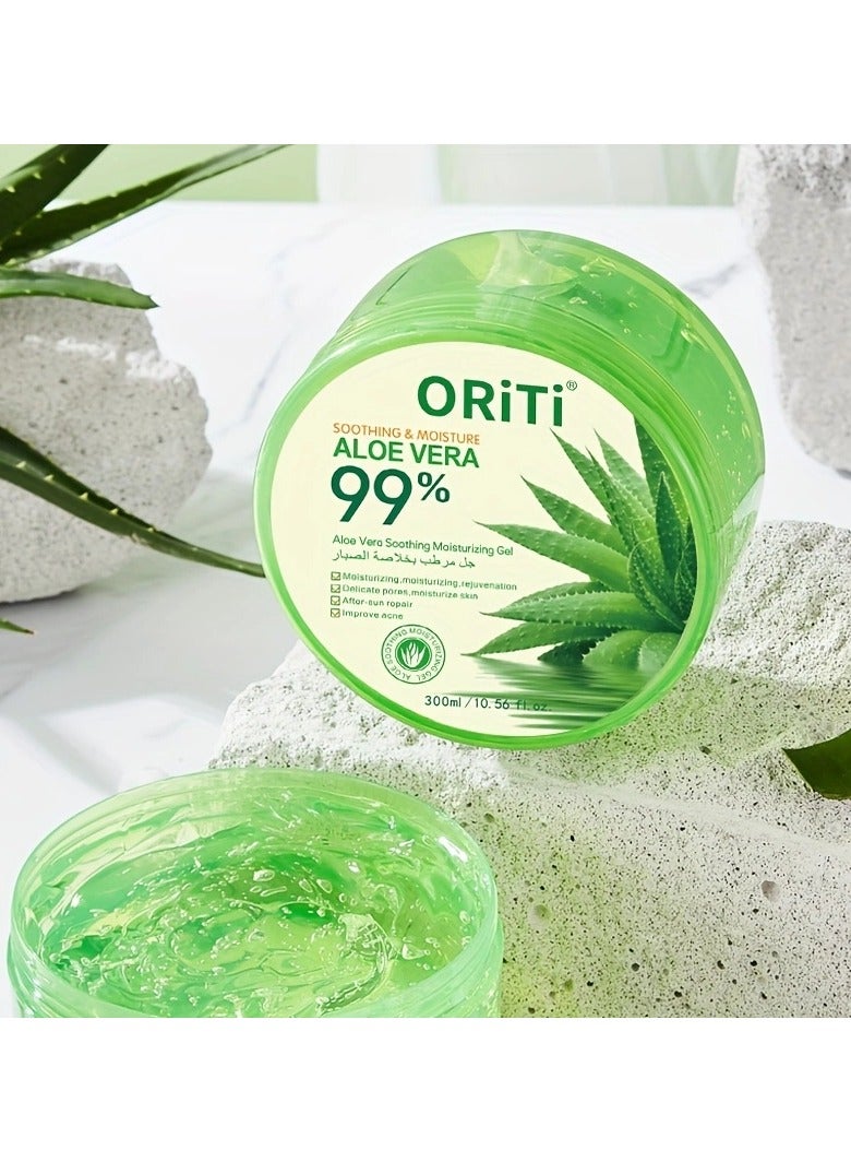 ORiTi 2 PCS Aloe Vera Soothing Moisturizing Gel Clear 300ml - Image 2