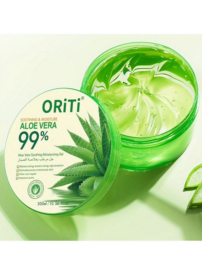 ORiTi 2 PCS Aloe Vera Soothing Moisturizing Gel Clear 300ml - Image 5