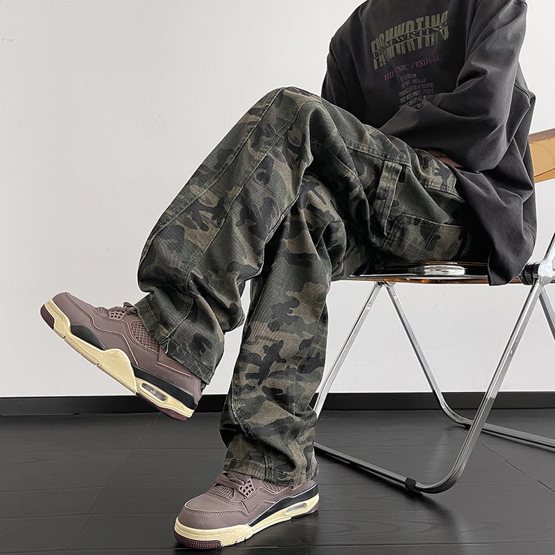 Unisex Classic Denim Jeans Loose Fit Daily Outdoor Wear - Image 1