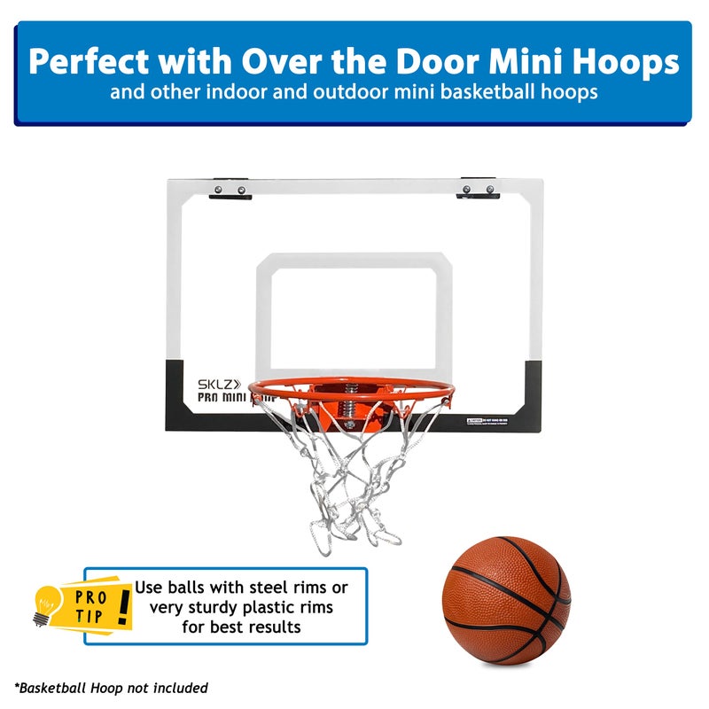 Botabee 5" Rubber Mini Basketballs (2-Pack) - Realistic Bounce and Grip for Indoor and Outdoor Play - Small Basketball for Kids - Durable and Fun, Perfect for Mini Hoops - Image 3