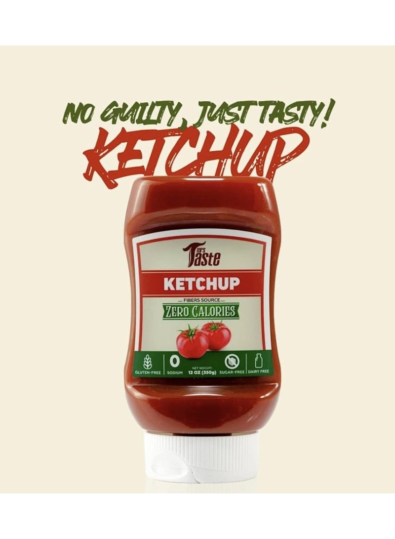 Mrs Taste Ketchup Sauce 350g | Sugar-Free Classic Tomato Ketchup - Image 2