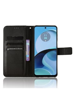GKK Compatible with Motorola Moto G14 4G Leather Case Cover,Support PU Leather flip Insert Card Anti-vibration and Anti-wear Cover Compatible with Motorola Moto G24/24power 4G Case Cover Black  - Image 5
