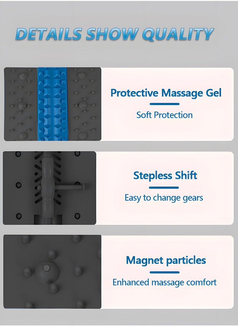 GROIC Back Stretcher, Spine Deck Back Pain Relief Products with Magnetic Acupressure Points, Adjustable Back Cracker, Spine Deck Back Stretcher Lower Back Pain Relief for Sciatica, Herniated Disc, Scoliosis  - Image 5