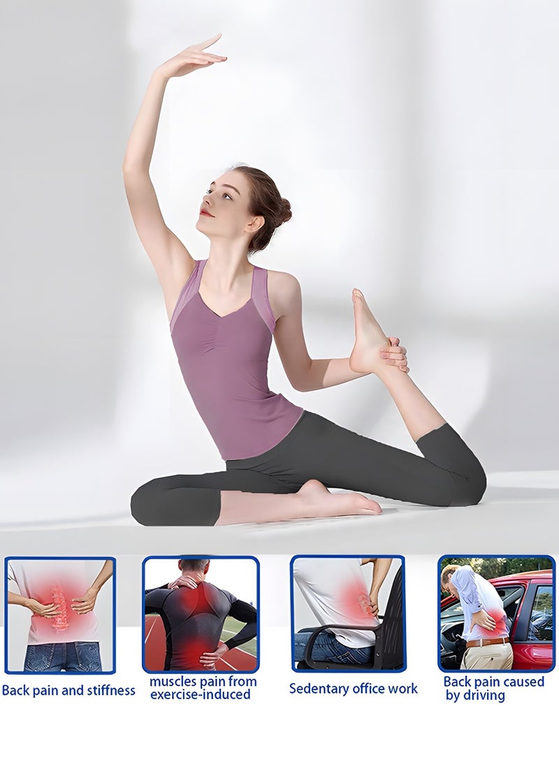 GROIC - Back Stretcher, Spine Deck Back Pain Relief Products with Magnetic Acupressure Points, Adjustable Back Cracker, Spine Deck Back Stretcher Lower Back Pain Relief for Sciatica, Herniated Disc, Scoliosis - Image 1