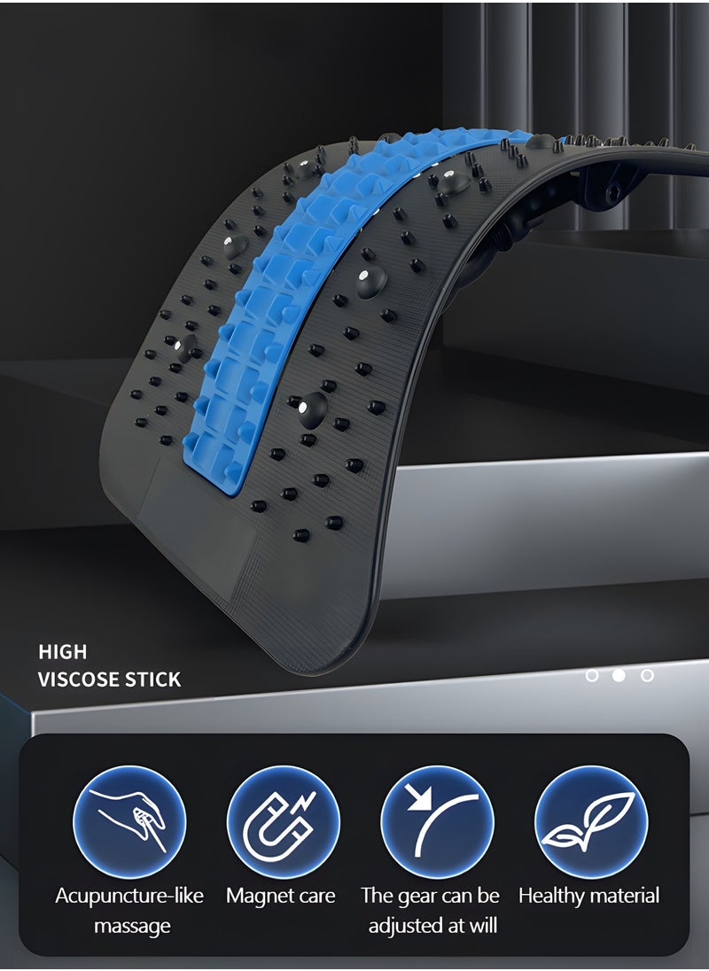GROIC Back Stretcher, Spine Deck Back Pain Relief Products with Magnetic Acupressure Points, Adjustable Back Cracker, Spine Deck Back Stretcher Lower Back Pain Relief for Sciatica, Herniated Disc, Scoliosis  - Image 2