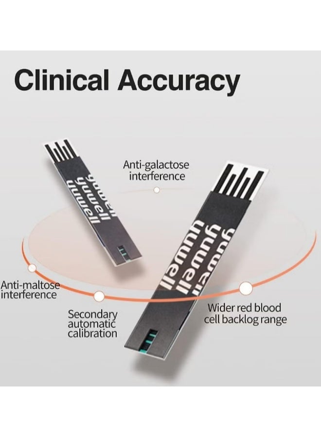 yuwell . glucose meter strips The box contains 50 strips - Image 2