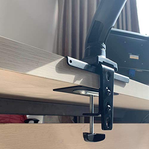 LZKZPY Steel Monitor Mount Reinforcement Plate Fits Most Monitor Desk Mount，for Fragile Tabletop Protection(Black, 2 Pack) - Image 3