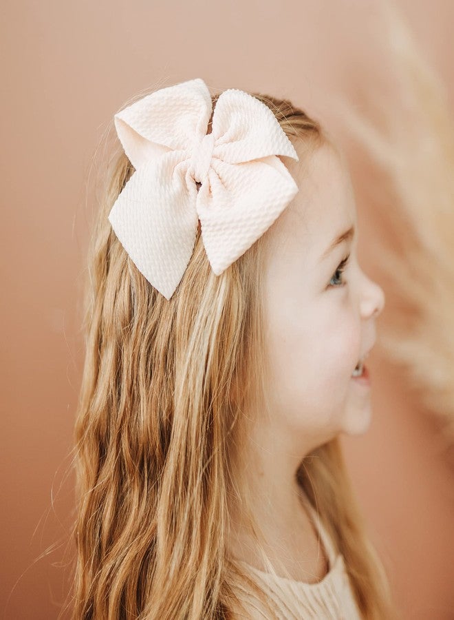 Prohouse 30 PCS Baby Girls Hair Bows Clips Barrettes Waffle Hair Accessories with Alligator Clip for Babies Girl Infant Toddlers Kids Teens - Image 4