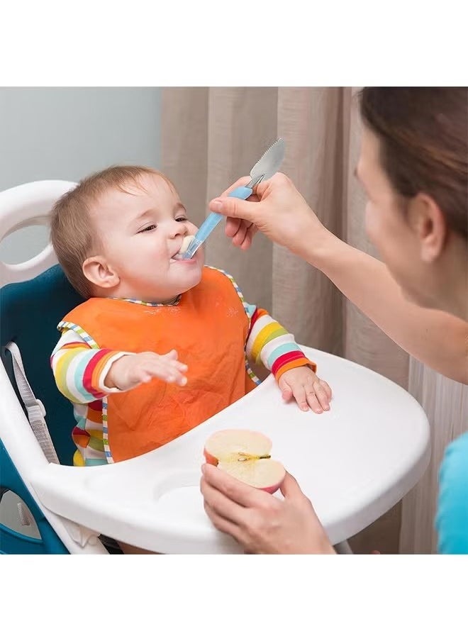 ZVEV 3 Pcs Double Head Baby Silicone Food Spoon Portable Scraping Mud Spoon Baby Weaning Supplies Puree Shower Spoon - Image 5