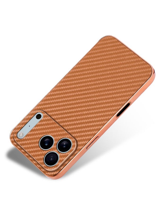 عام غطاء مغناطيسي لآيفون 17 برو ماكس مع ماج سيف، غطاء متين بنسيج ألياف كربون عالي الموضة، واقي رفيع مضاد للصدمات من سيليكون TPU الناعم. - Image 4