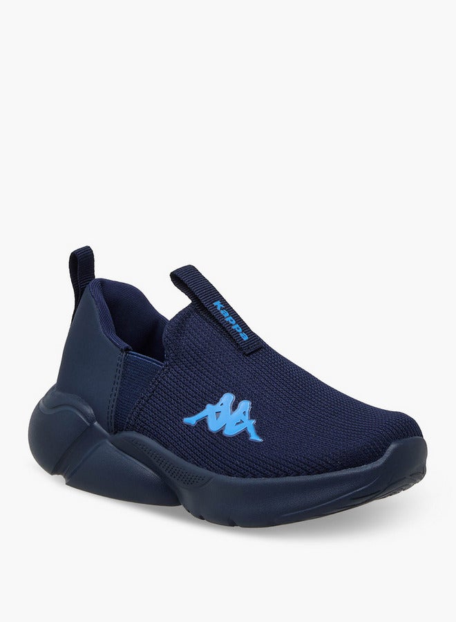 Kappa Boys' Logo Detail Slip-On Sports Shoes with Pull Tab - Image 2