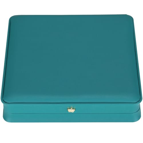 LETURE Large Jewelry Set Gift Box, Big Necklace Jewellery Set Storage Box, Elegant Gift Box For Bracelet Necklace Chain Earring Ring (PEACOCK BLUE) - Image 2