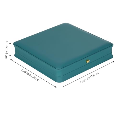 LETURE Large Jewelry Set Gift Box, Big Necklace Jewellery Set Storage Box, Elegant Gift Box For Bracelet Necklace Chain Earring Ring (PEACOCK BLUE) - Image 3