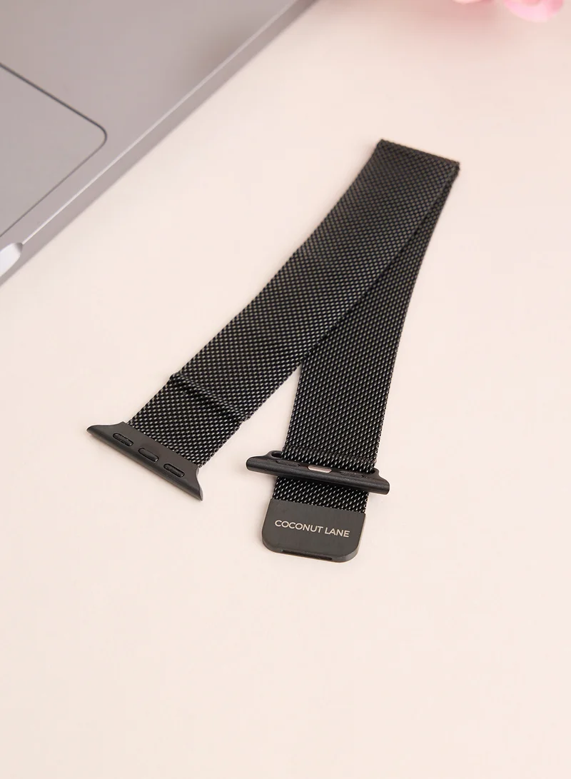 COCONUT LANE Magneticblackapple Watch Strap 38/40