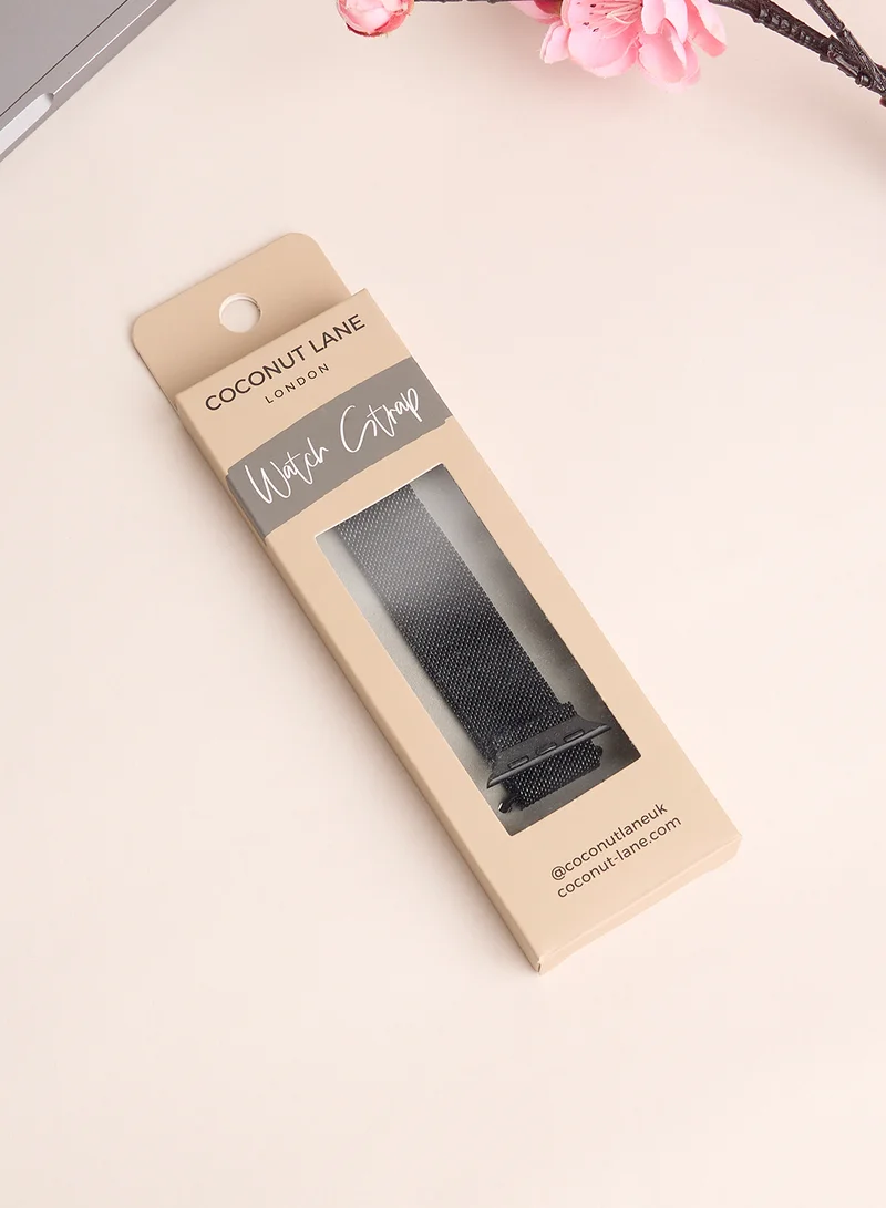 COCONUT LANE Magneticblackapple Watch Strap 38/40