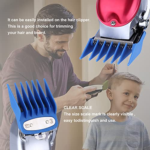 YHAYHO 8 Color Professional Hair Trimmer/Clipper Guard Combs Guide Combs with Metal Clip Color Coded Cutting Guides/Combs - 1/16" to 1"(1.5-25mm) -Great for Hair Clippers/Trimmers Attachment - Image 4