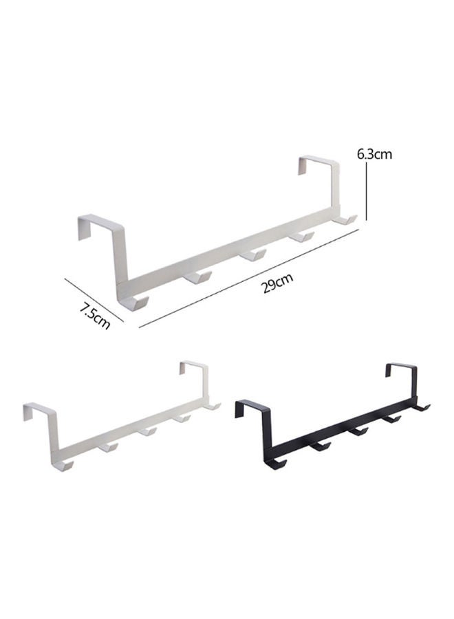 NIBEMINENT 5-Hook Back Door Hanger White - Image 2