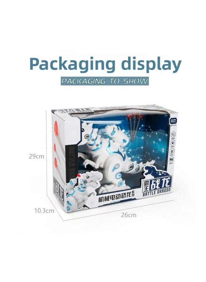 Jierle Electric Mechanical Dinosaur Walking Light Sound Effect Dinosaur Model Boy Children's Toy Gift Box-Specification:0839 Electric Mechanical Dinosaur  - Image 4