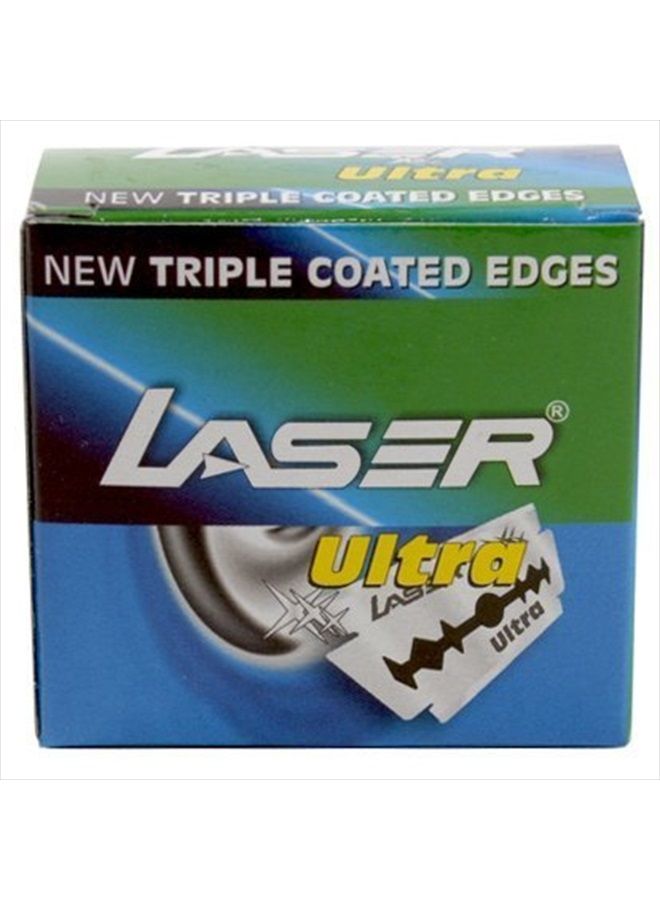 LASER 50 LASER Ultra Double Edge Safety Razor Blades with Triple Coated Edges! - Image 1
