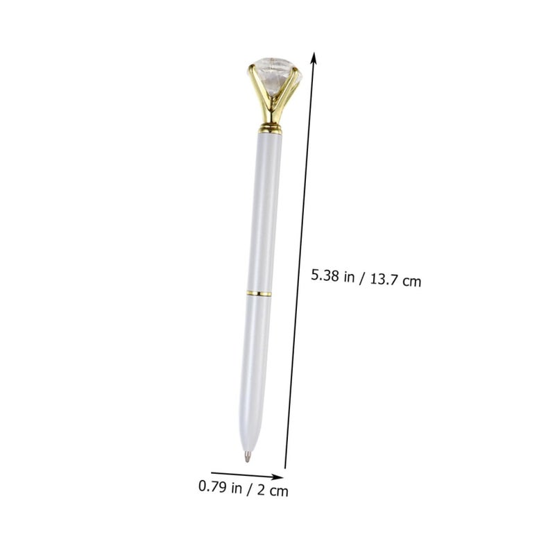 8Pcs Clear Glass Ballpoint Pens Fine Point Smooth Writing Quick Dry Ink Portable - Image 4