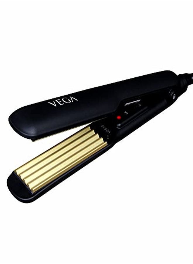 Vega Classic Hair Crimper With Quick Heat Up & Ceramic Coated Plates (Vhcr01) Black  - Image 1