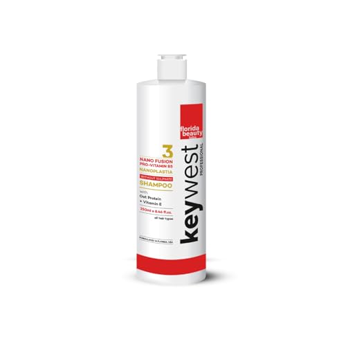 Keywest Professional Nanoplastia Sulfate Free Shampoo - 250ml | Suitable for All Hair Types | Enriched with Oat Protein + Vitamin E - Image 1