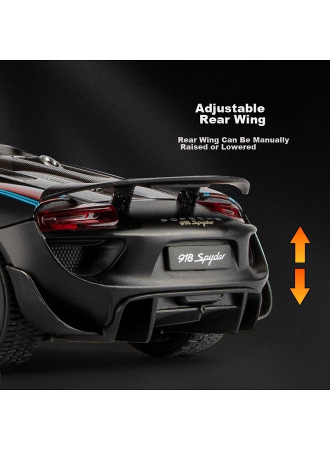 Black mamba Heimanba Porsche 918 Maiten 1：18 Scale Die-cast Car Model Toy For Children, Collectible Display Piece - Image 5