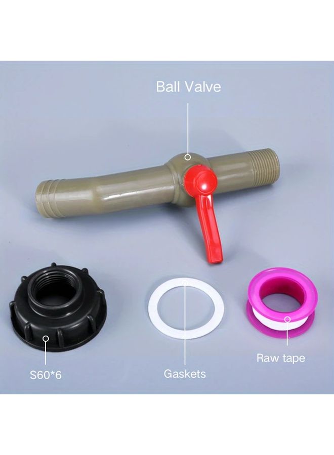 360 Degree Rotatable Pvc Ball Valve For Garden Hose Irrigation Leak Proof - Image 2