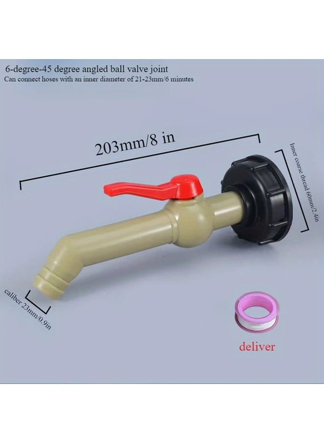 360 Degree Rotatable Pvc Ball Valve For Garden Hose Irrigation Leak Proof - Image 3