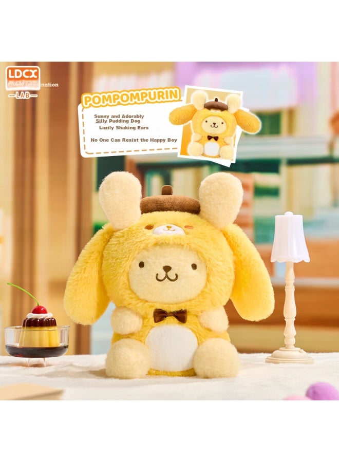 Lingdong Chuangxiang Sanrio Fun Plush Blind Box Pompompurin Ugly Fish Half-fish Kuromi Doll Birthday Gift