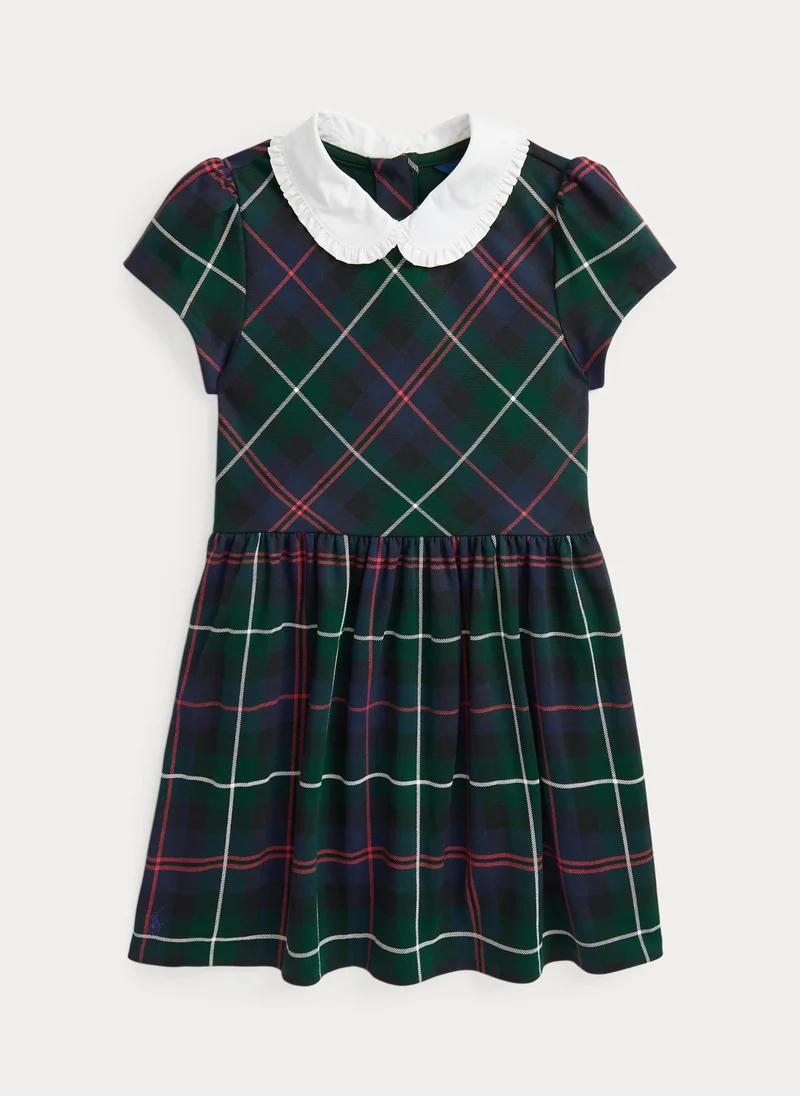 POLO RALPH LAUREN Kids Checked Fit & Flare Dress