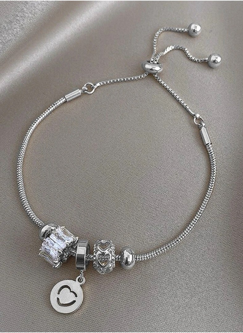 sixtyfour - Elegant Silver Plated Bracelet For Women - Image 1