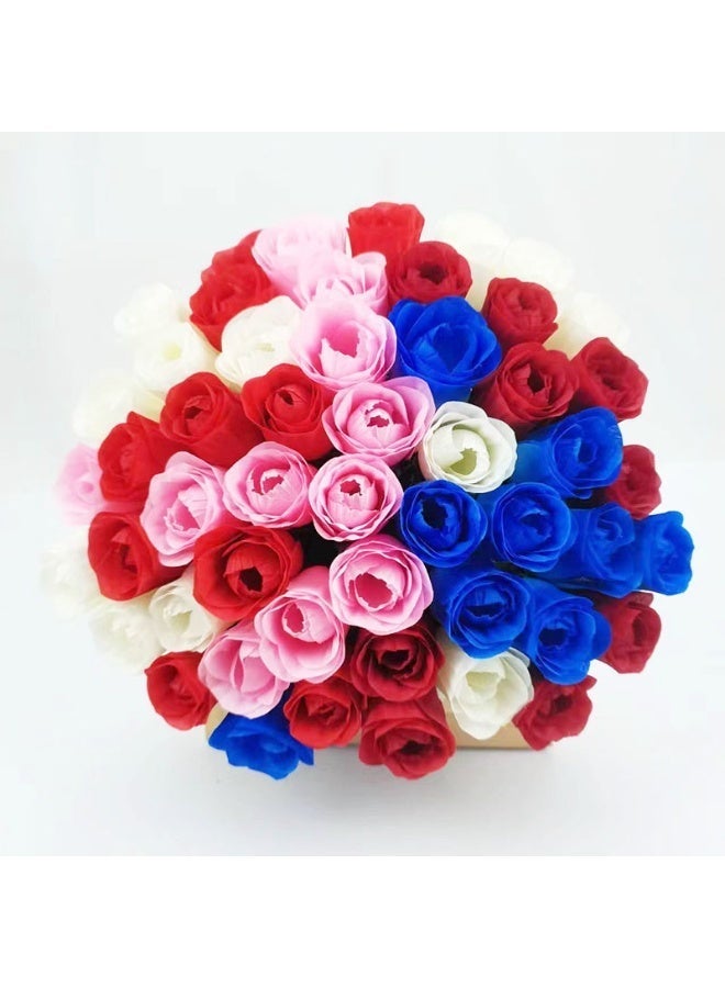 الواحة-TH 13 قطعة مختلطة اللون باقة الورد الاصطناعية, الزهور الاصطناعية, باقة مزيفة, الزهور الزخرفية الزخرفية, منزل زفاف باقة الديكورات, مناسبة لحفلات الزفاف, مكتب ديكور المنزل - Image 2