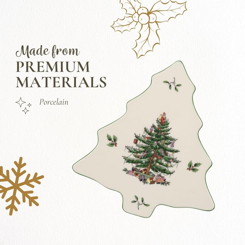 Spode Christmas Tree Trivet  8 Heat Resistant Porcelain Christmas Holiday Tabletop Protector  Dishwasher Safe - Image 5