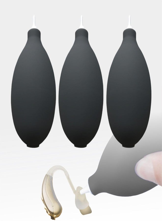 MUROCEA 3 Pcs Hearing Aid Air Blower Pump - Professional Ear Cleaning Tool for Hearing Aids & Earbuds, Soft Silicone Bulb Dust Remover - Image 1