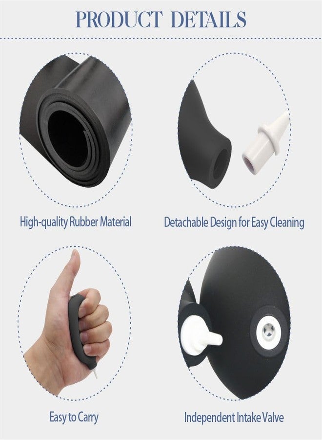 MUROCEA 3 Pcs Hearing Aid Air Blower Pump - Professional Ear Cleaning Tool for Hearing Aids & Earbuds, Soft Silicone Bulb Dust Remover - Image 3