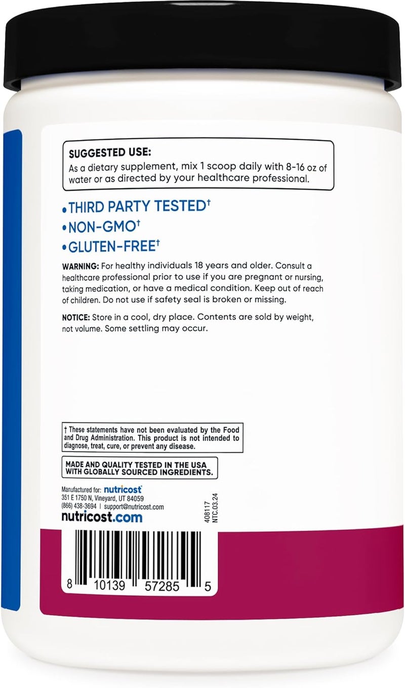 Nutricost BCAA Active with Glutamie Citrullie and Coconut Hydration Powder BlackBerry Plum 30 Servings  Branched Chain Amino Acids with Hydration Complex  GlutenFree NonGMO - Image 4