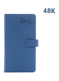 NIBEMINENT 48K Self-Filling Plan Daily/Monthly Notebook- 128 Sheets Blue 