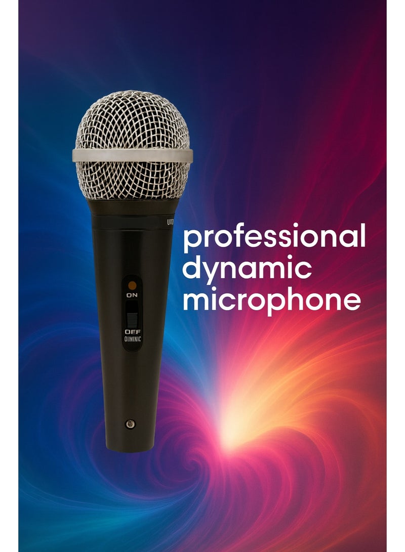 مايكروفون ديناميكي احترافي sm-686  عالي الحساسية لتسجيل الصوت والموسيقى بجودة Hi-Fidelity – أسود - Image 2
