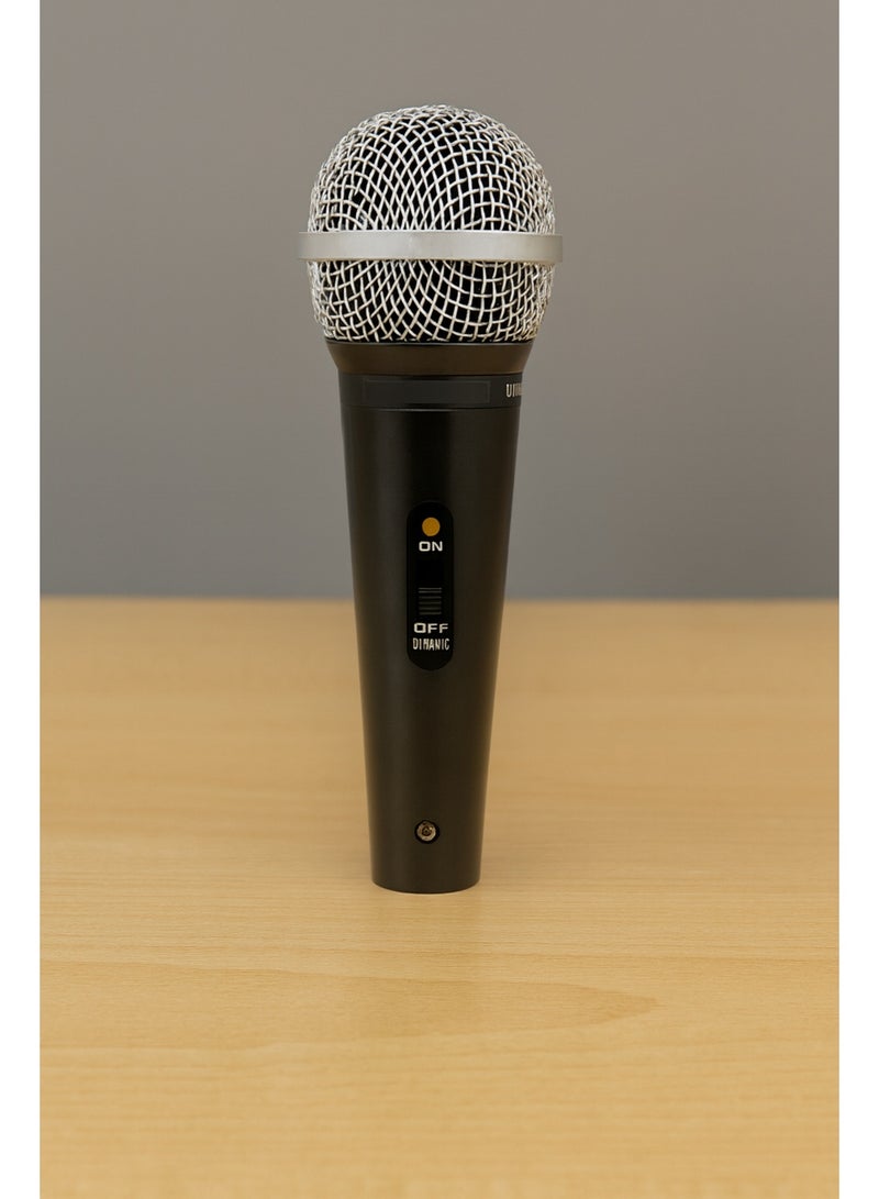 مايكروفون ديناميكي احترافي sm-686  عالي الحساسية لتسجيل الصوت والموسيقى بجودة Hi-Fidelity – أسود - Image 3