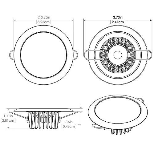 Lumitec Mirage LED Flush Mount Ceiling Down Light - Polished Stainless Steel - White, Red, Blue and Purple, All Non-Dimming - IP67 Rated, Slim Profile, Ideal for Indoor/Outdoor, 113110, 380 Lumens - Image 5