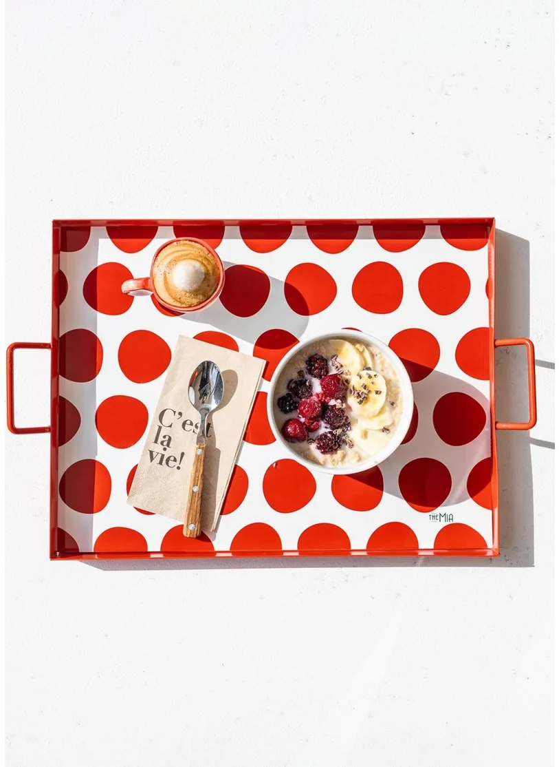 The Mia Decor Tray Red 40X30 cm TPS0079