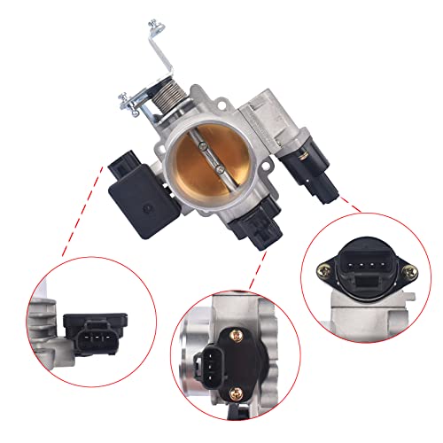 Koomaha 53032023AB Throttle Body 60mm Replacement for 1997-2001 Jeep Grand Cherokee Wrangler TJ 4.0L - Image 2