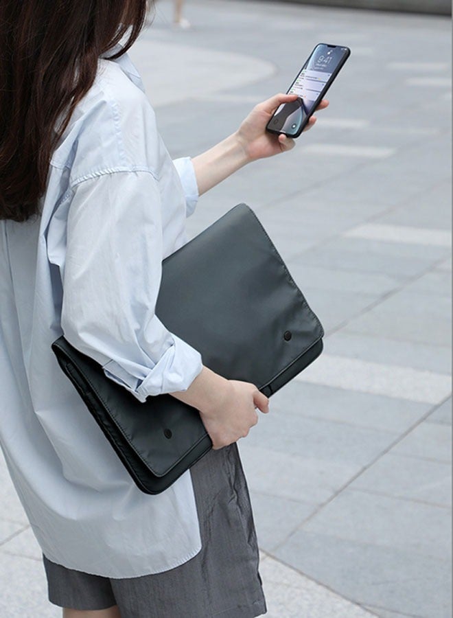 Multi-compartment tablet storage bag, waterproof clamshell computer bag - Image 3