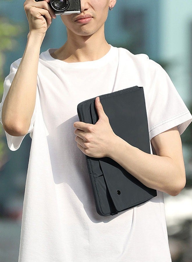 Multi-compartment tablet storage bag, waterproof clamshell computer bag - Image 4