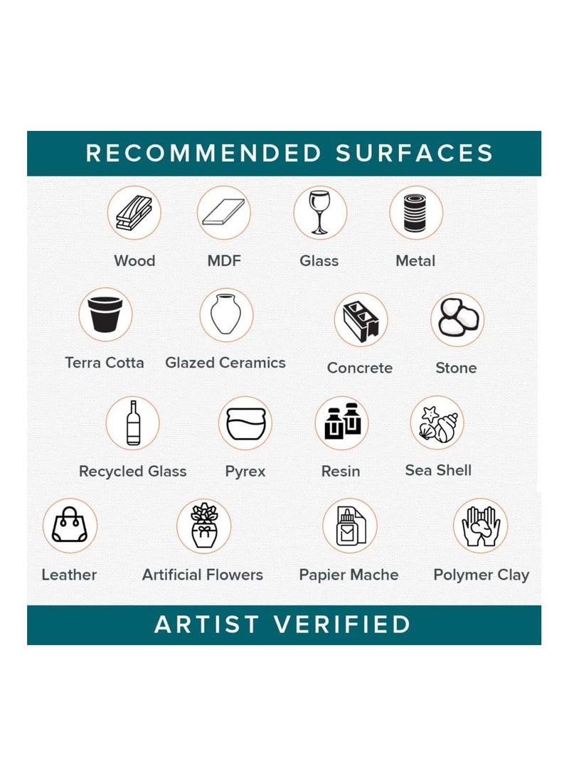 ديكوآرت فرشاة لامعة ثلاثية سميكة لمعان لامع 236 مل - Image 4