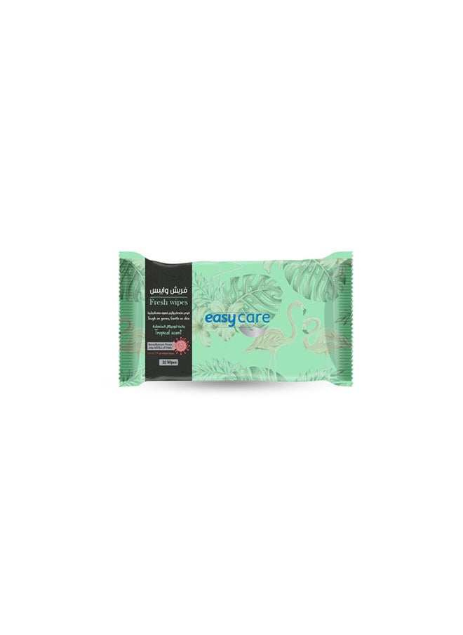 easy care Wet Wipes All Purpose Fresh 20 Sheets Tropical 