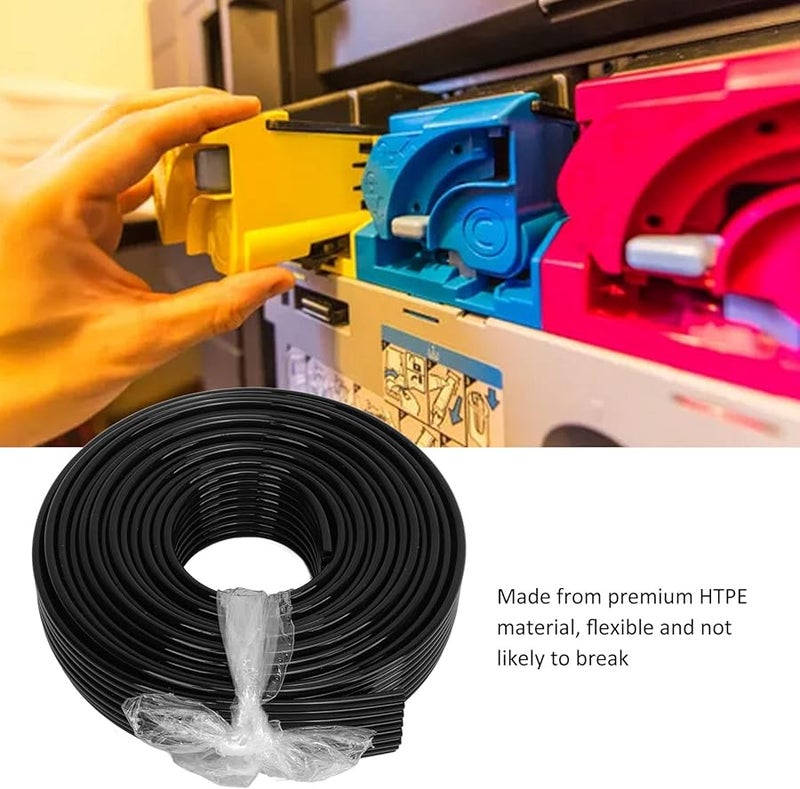 أنبوب حبر مرن أسود 3 مم خارجي 2 مم داخلي القطر 3 متر 8 خطوط متوافق مع طابعات نفث الحبر - Image 3