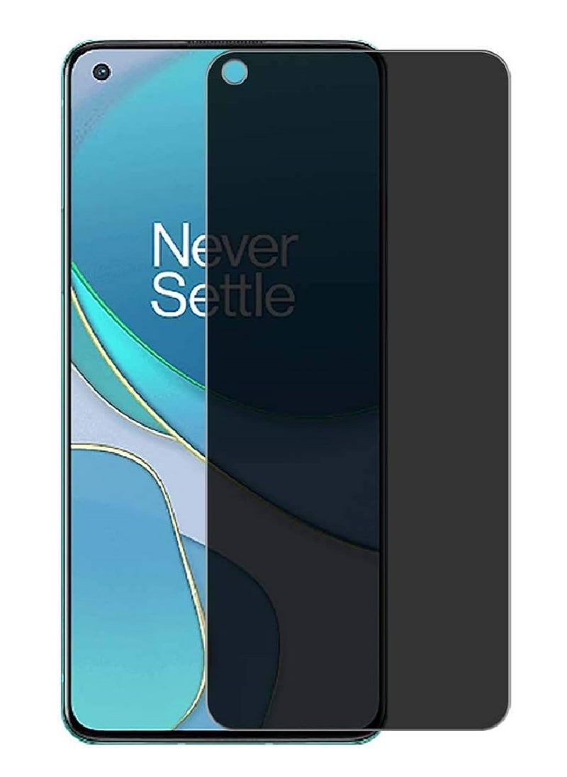 we3 Tempered Glass Screen Protector Anti-Spy Privacy Designed For OnePlus 8T Full Glue Edge to Edge Full Screen Coverage And Bubble Free  - Image 1