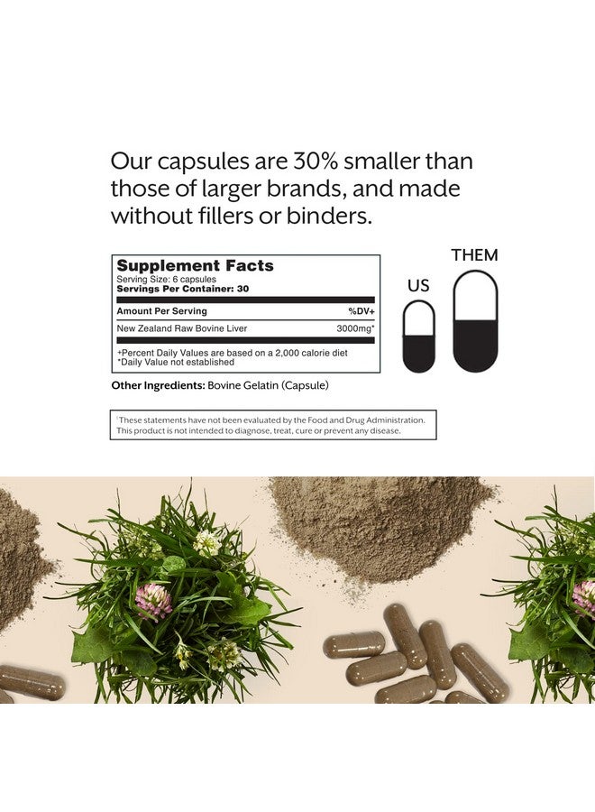 ProMix Nutrition Grass Fed Raw Beef Liver Supplement, Multivitamin Detox for Liver Health, Bioavailable Vitamin A, B12, D3, Heme Iron, 180 Gelatin Capsules - Image 4